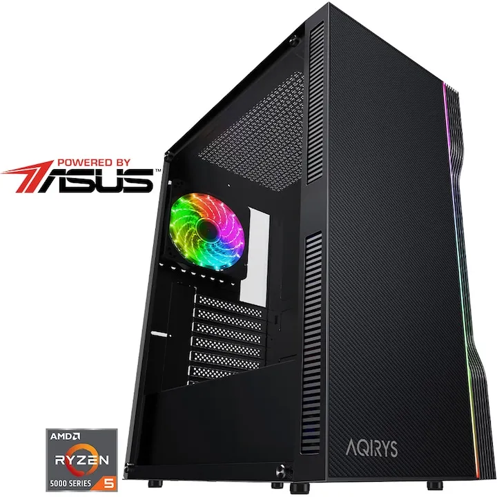 Sistem Desktop PC Gaming Serioux Powered by ASUS cu procesor AMD Ryzen™ 5 5500 (RTX 3050)